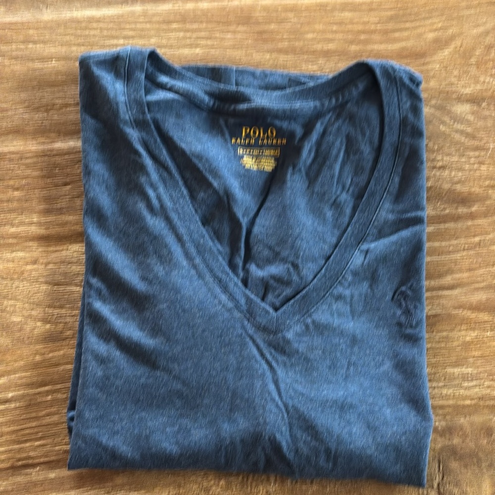 Polo Ralph Lauren women t-shirt cotton short sleeves blue NWT size S